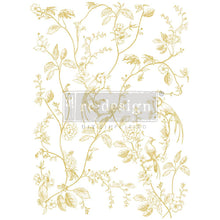 Cargar imagen en el visor de la galería, Decor Transfer RE DESIGN WITH PRIMA - Gold Foil Kacha - A Bird Song
