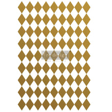 Cargar imagen en el visor de la galería, Decor Transfer RE DESIGN WITH PRIMA Gold Harlequin