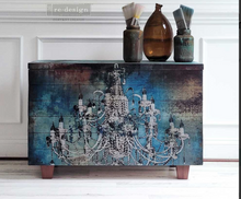 Cargar imagen en el visor de la galería, Papel Decoupage RE DESIGN WITH PRIMA Moody Chandelier