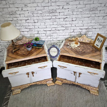 Cargar imagen en el visor de la galería, Mesitas de Noche Estilo Arc Deco Restauradas