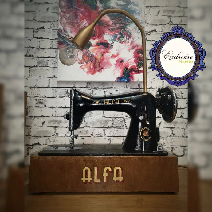 Como hacer una Lampara con una maquina de coser antigua
