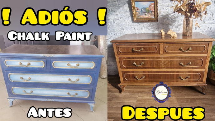 Cómo quitar pintura a la tiza de tus muebles y recuperar su aspecto original ( Guia Paso a paso )