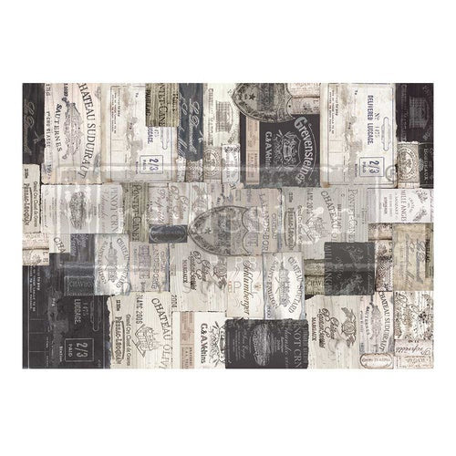 Papel Decoupage Re Design With Prima - ANTIQUE LABELS