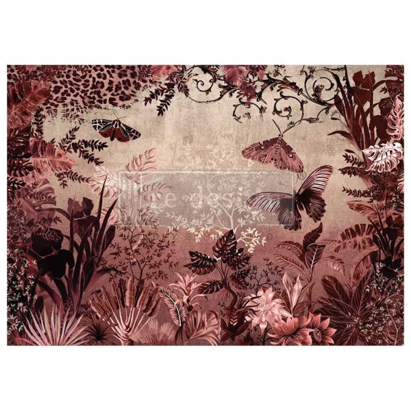 Papel Decoupage Re Design With Prima - SEPIA RAINFLOREST