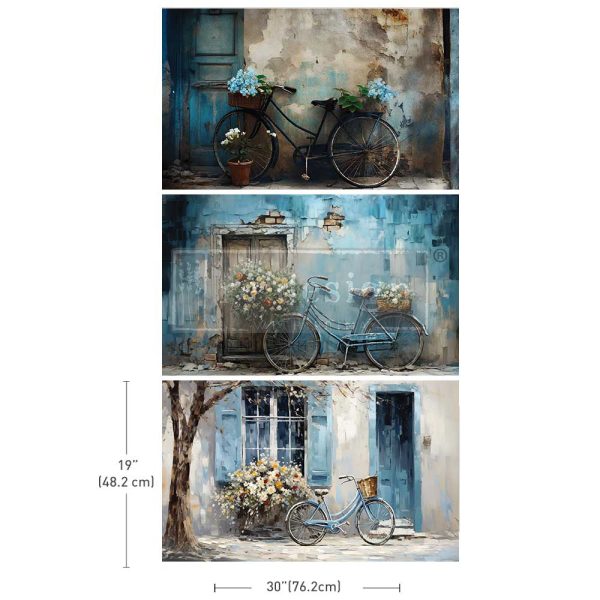 Decoupage Decor Tissue Paper Pack - BIKE BREAK