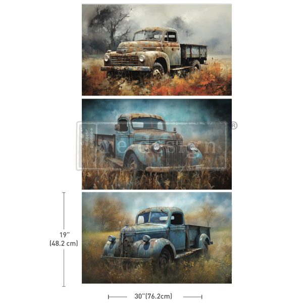 Decoupage Decor Tissue Paper Pack - WHEELS OF TIME