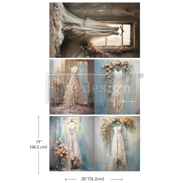 Decoupage Decor Tissue Paper Pack - WHISPERS OF WHITE