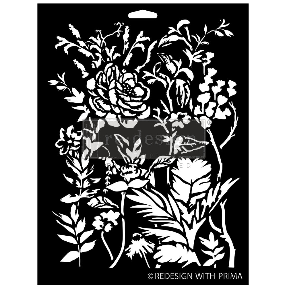Decor Stencils - Cerulean Blooms