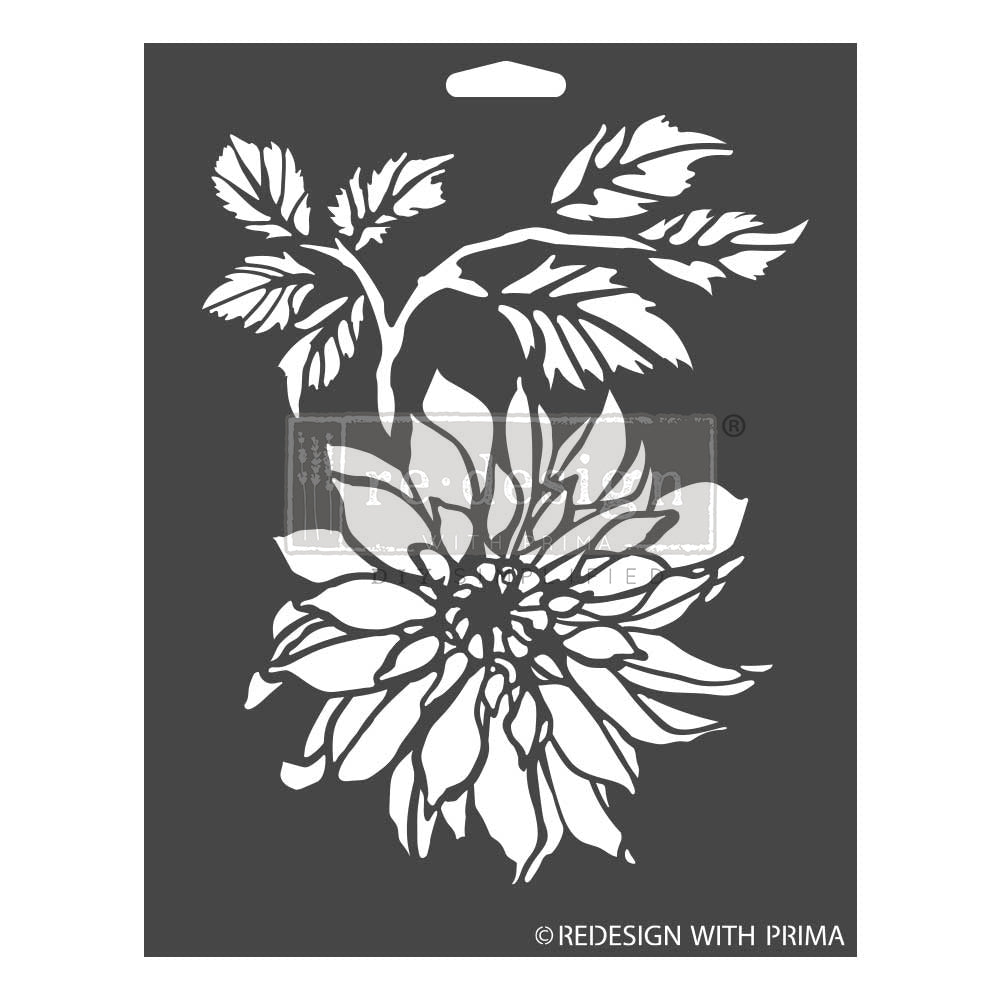 Decor Stencils - Dahlia Garden
