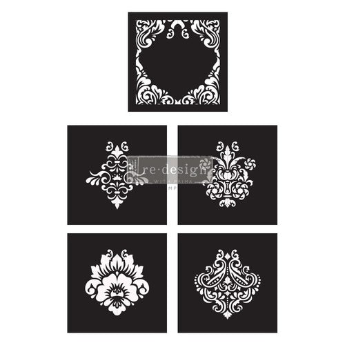 Decor Stencils Cece - Mix & Style - Damask Elements