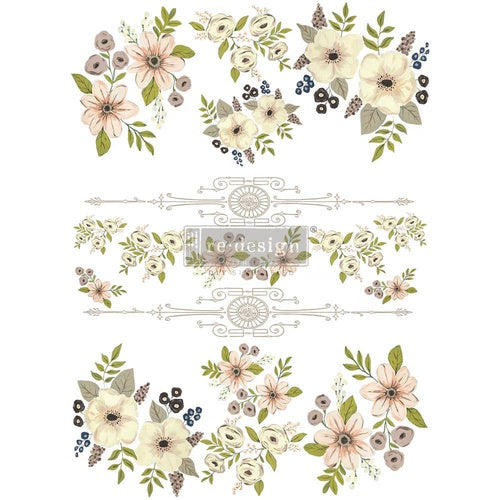 Decor Tranfer RE DESIGN WITH PRIMA - PAINTED FLORAL