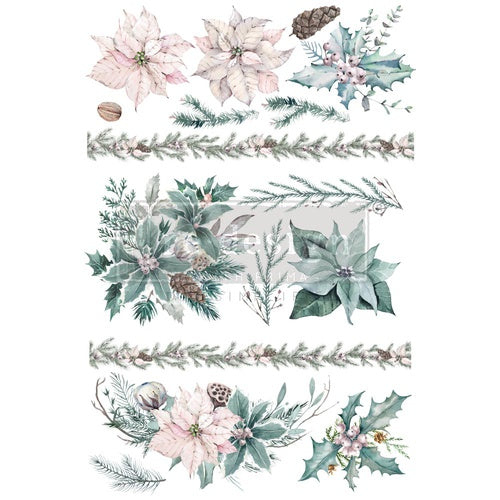 Decor Transfer RE DESIGN WITH PRIMA - EVERGREEN FLORALS