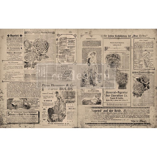 Papel Decoupage Re Design With Prima - NEWSPRINT