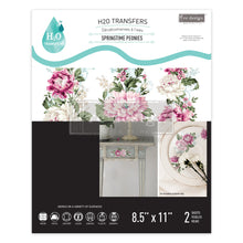 Cargar imagen en el visor de la galería, H2O Transfer Re Design With Prima - Springtime Peonies

