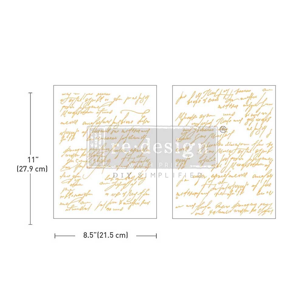 Middy Transfer RE DESIGN WITH PRIMA - Kacha - Shimmering Script