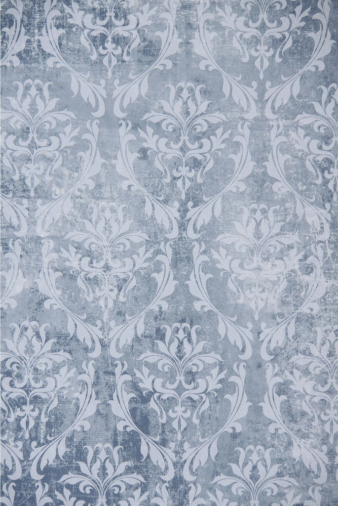 Papel Pintado Vintage - BLUE FADED PATTERN