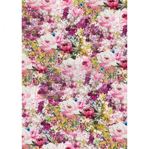 Papel Decoupage Re Design With Prima -FUCHSIA MEADOW