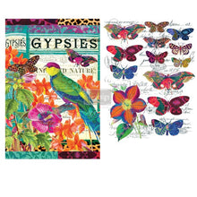 Cargar imagen en el visor de la galería, Transfer RE DESIGN WITH PRIMA - BOHO BIRD BUTTERFLY
