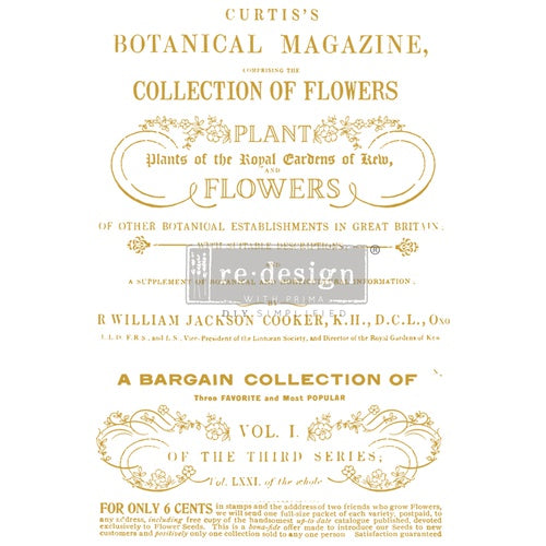 Decor Tranfer RE DESIGN WITH PRIMA - FLOWER COLLECTOR
