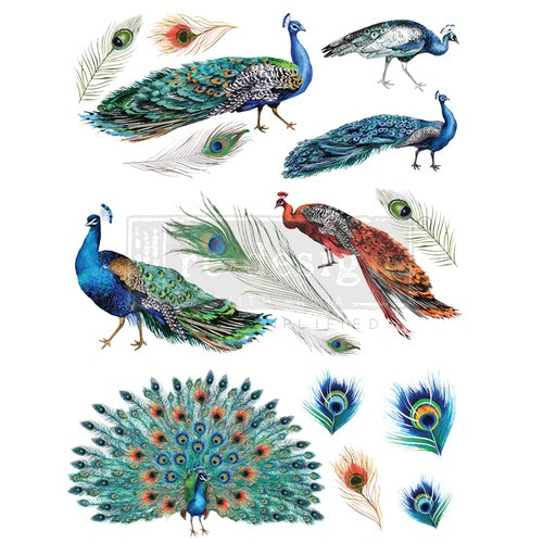 Decor Tranfer RE DESIGN WITH PRIMA - PEACOCK DREAMS