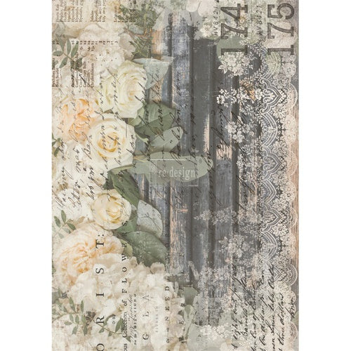Decor Tranfer RE DESIGN WITH PRIMA - WHITE FLEUR