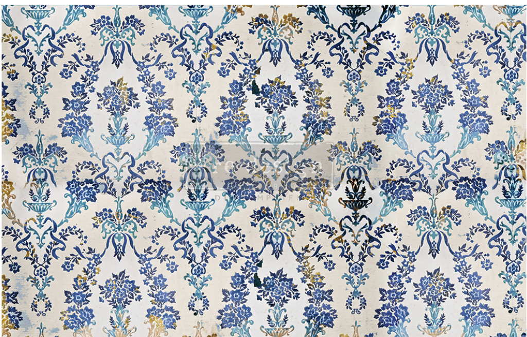 Papel Decoupage Re Design With Prima - COBALT FLOURISH