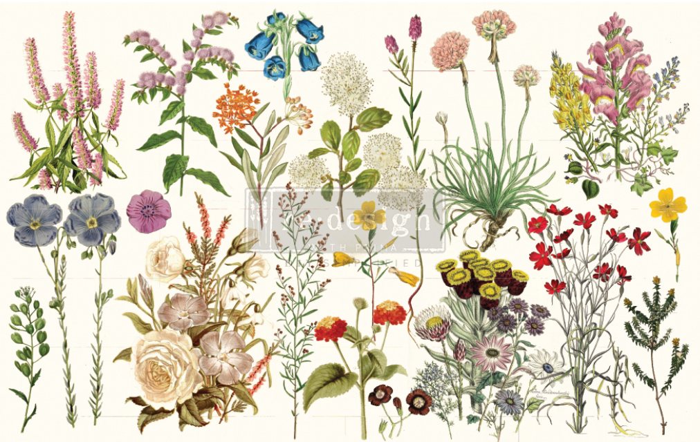 Papel Decoupage Re Design With Prima - WILD HERBS