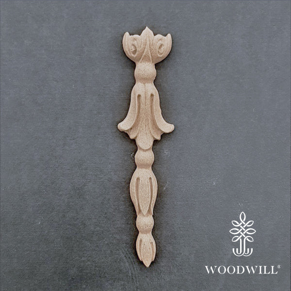 Wood Carved Decorative Column - Pillar 11.7 cm x 2.8 Cm