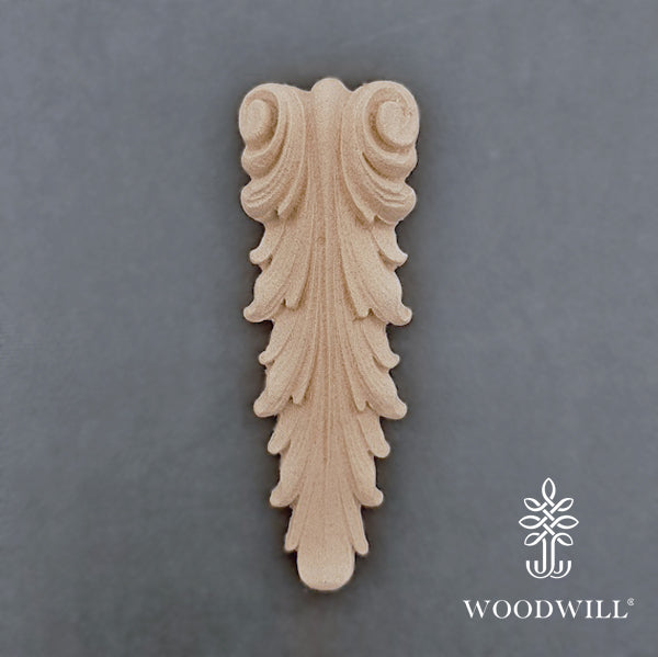Wood Carved Decorative Column - Pillar 11cm. X 3.7 Cm