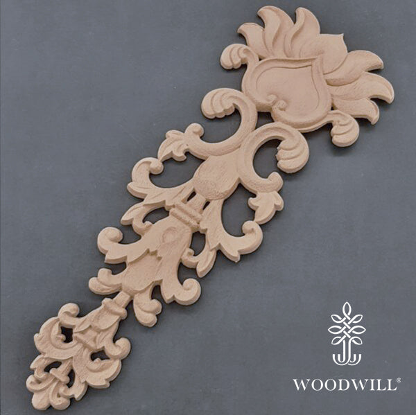 Wood Carved Decorative Column - Pillar 12 cm x 34 cm