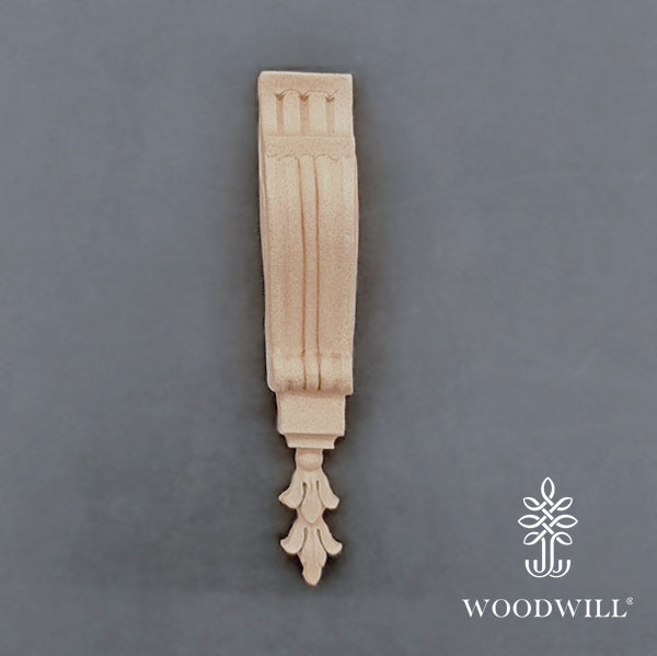 Wood Carved Decorative Column - Pillar 14.2 Cm x 2 Cm