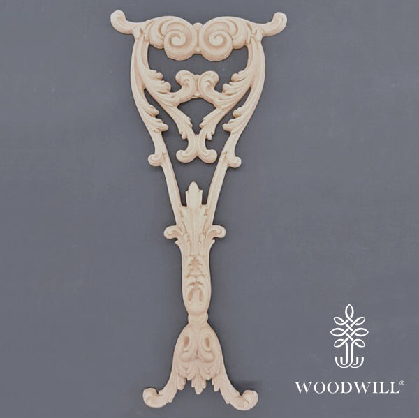 Wood Carved Decorative Column - Pillar 43 cm x 20 cm