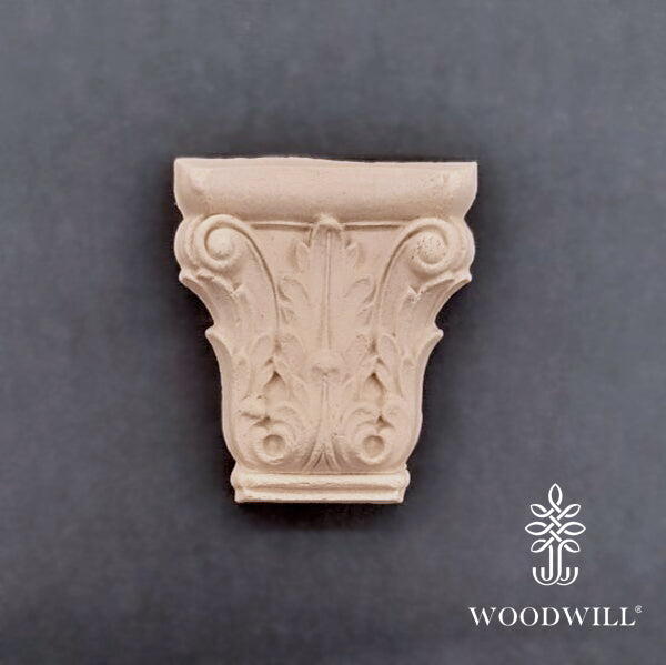 Wood Carved Decorative Column - Pillar 6.5cm x 7