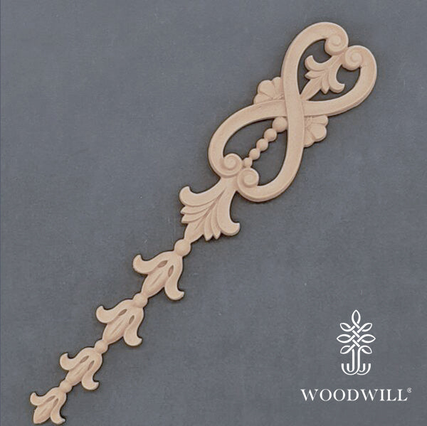 Wood Carved Decorative Column - Pillar 6.5 Cm x 35 Cm
