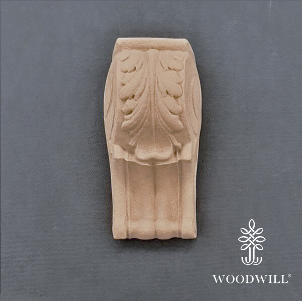 Wood Carved Decorative Column - Pillar 6cm. X 13.5 Cm