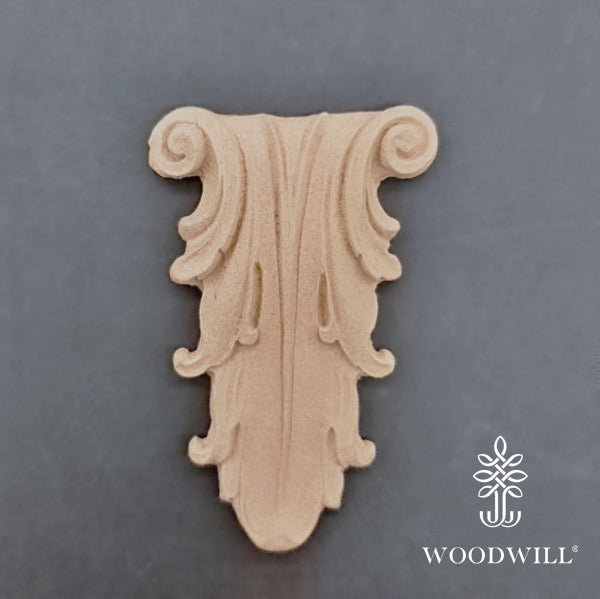 Wood Carved Decorative Column - Pillar 9.6cm. X 6
