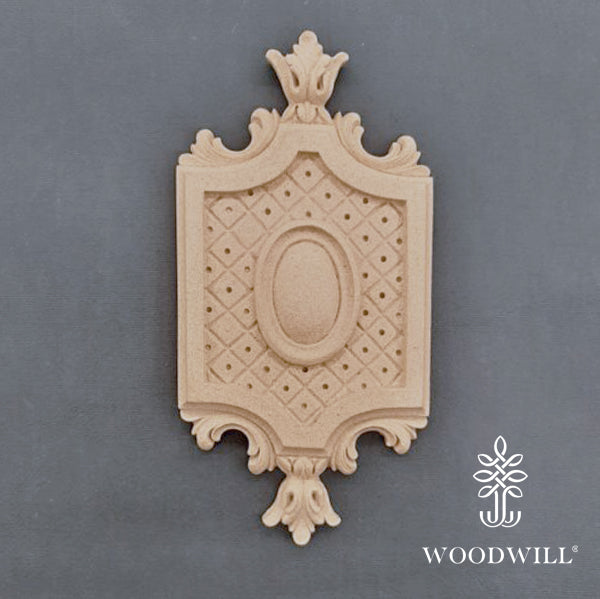 Wood Carved Decorative Thyroid 20cm x 10cm