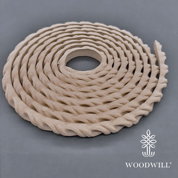 Wood Carved Flexible Trimm 215cm. X 0.9 Cm