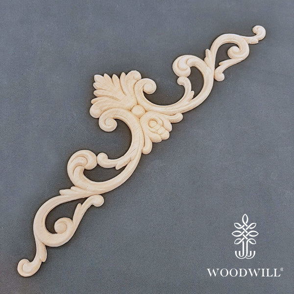 Wood Carving Decorative Center 12.5cm x 44 Cm
