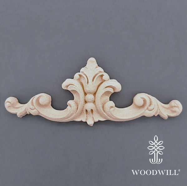 Wood Carving Decorative Center 12cm x 4 cm