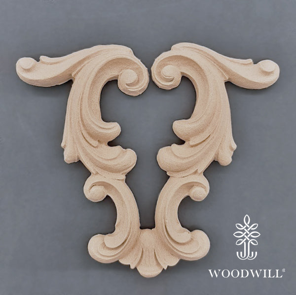 Wood Carving Decorative Center 15cm x 18 cm