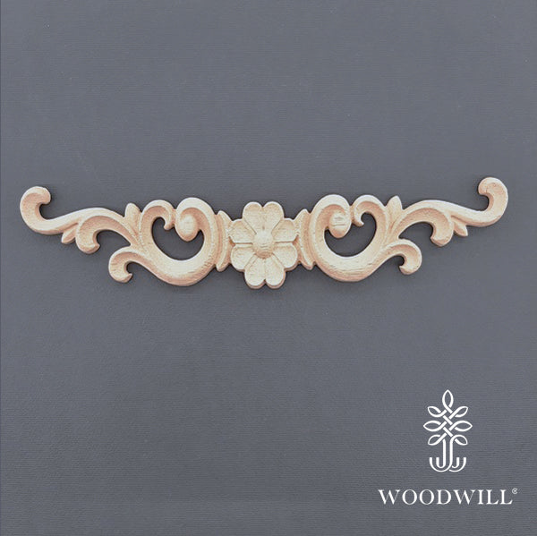 Wood Carving Decorative Center 19.2cm x 3 Cm