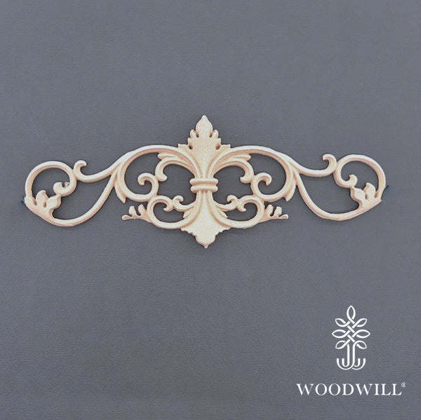Wood Carving Decorative Center 20cm x 6 Cm