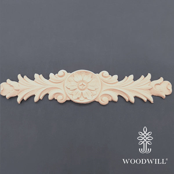 Wood Carving Decorative Center 32.5cmX6.5 Cm