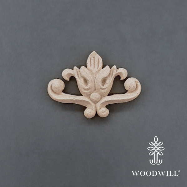 Wood Carving Decorative Center 4.5cm x 3 Cm