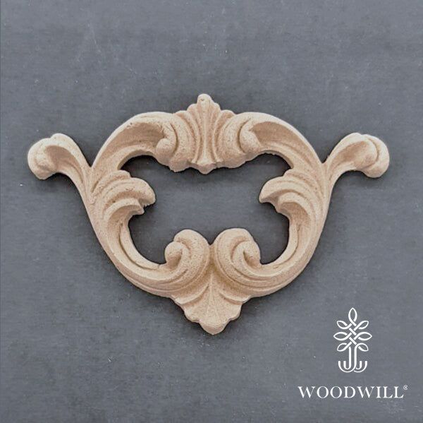 Wood Carving Decorative Center 9cm x 6 Cm