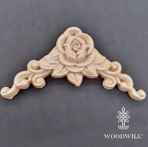 Wood Carving Decorative Corner 10.5cm X 5 cm