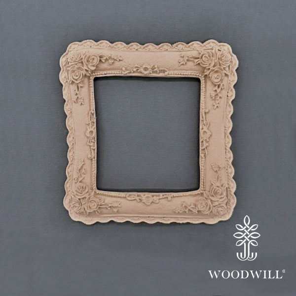 Wood Carving Decorative Frame Parallel 13.5cm x 13