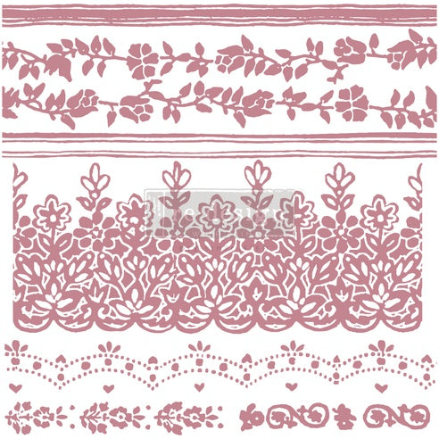 Sello Re Design With Prima FLORAL BORDERS