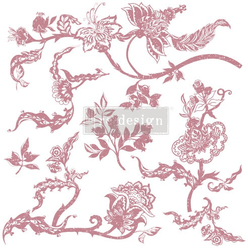 Sello Re Design With Prima DISTRESSED FLORAL PRINTS